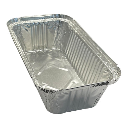 Food Packaging Direct No6a heavy-duty rectangular aluminium foil food container base for takeaway and oven use