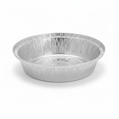 Food Packaging Direct No12 7-inch round aluminium foil container base for takeaway food storage