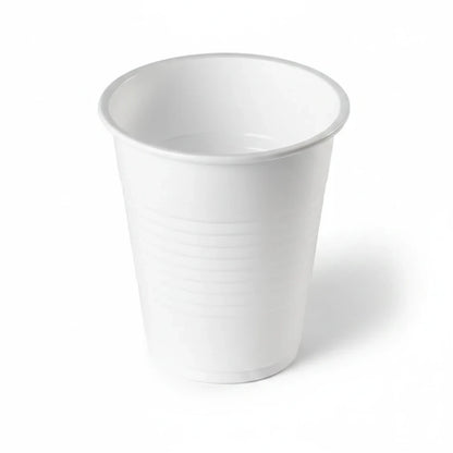 Food Packaging Direct 7oz white disposable plastic water cup for catering and events
