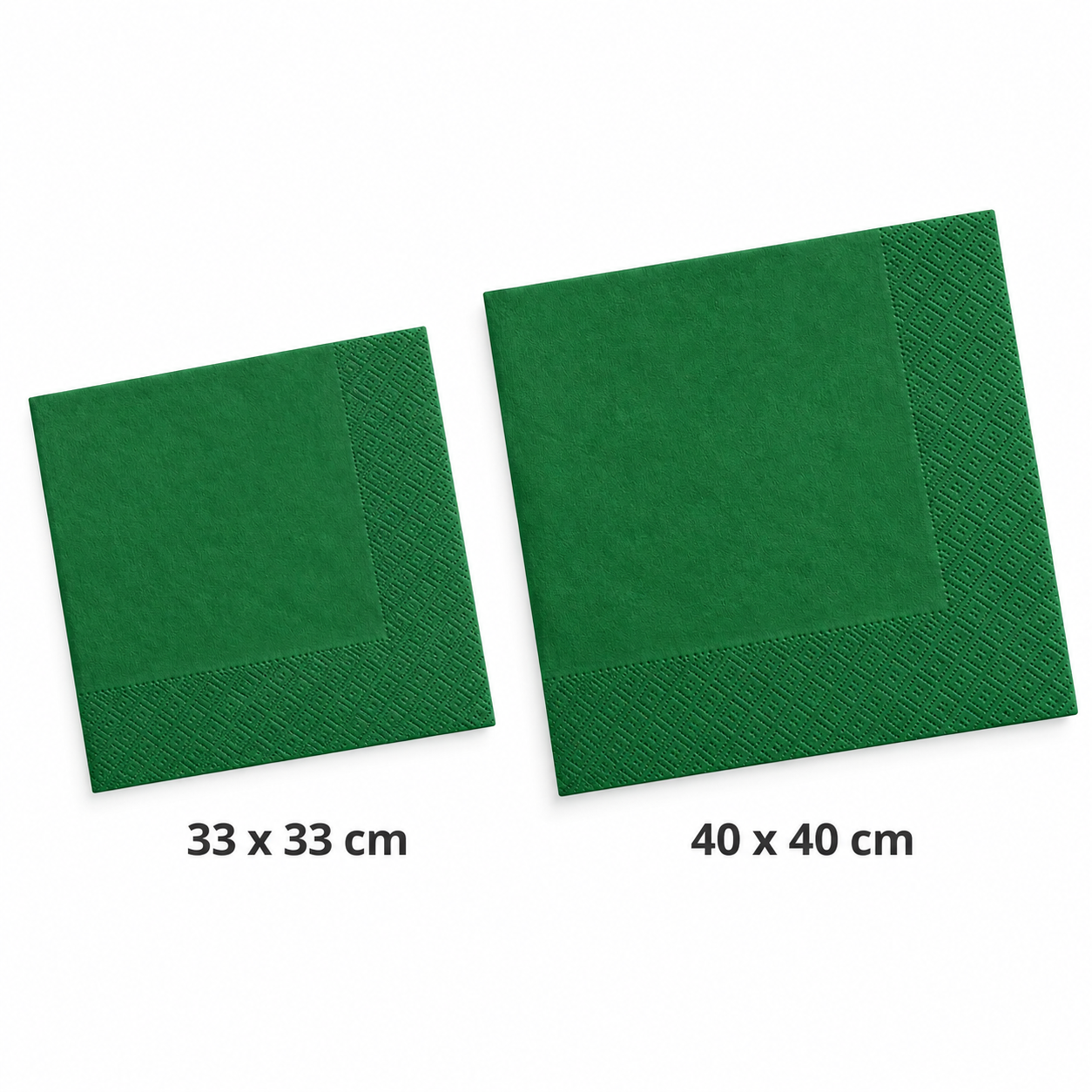 Poppies 2ply Forest Green Napkin (4 Sizes)