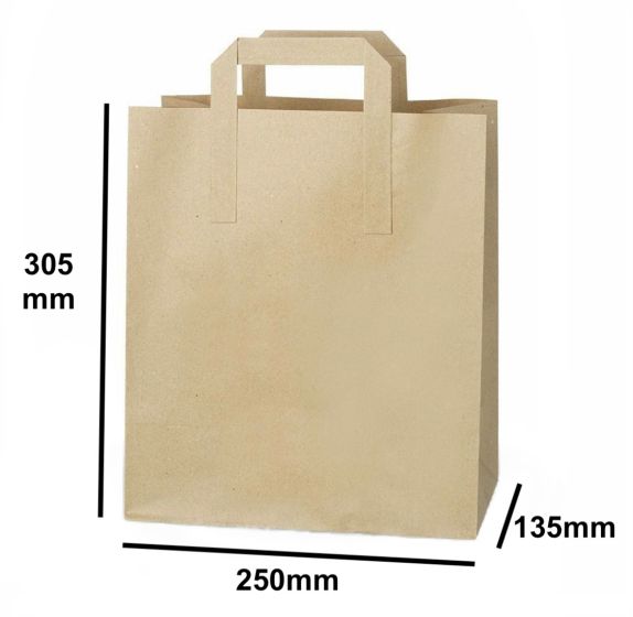 Kraft SOS Carrier Paper Bag (5 Sizes)