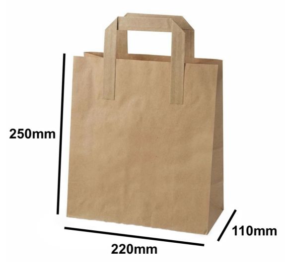 Kraft SOS Carrier Bag Medium