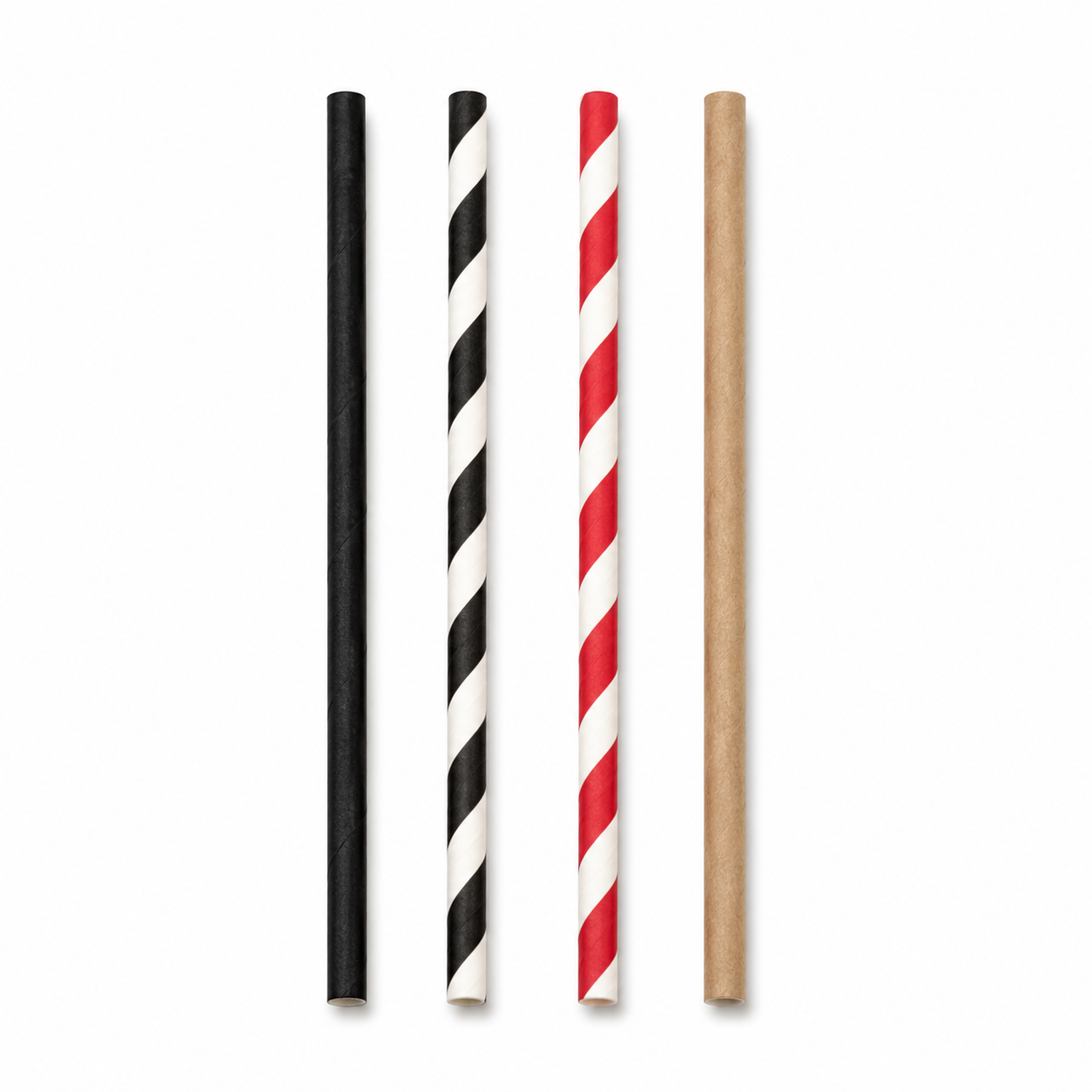 6mm Paper Straw (4 Colours)
