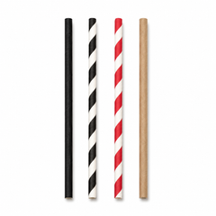 6mm Paper Straw (4 Colours)