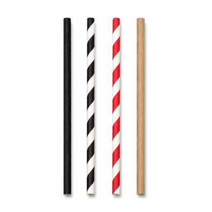 6mm Paper Straw (4 Colours)