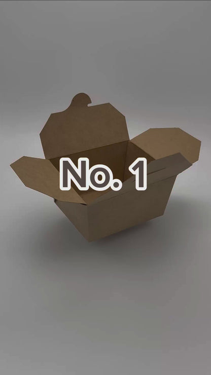 Kraft Compostable Leakproof Container (5 Sizes)