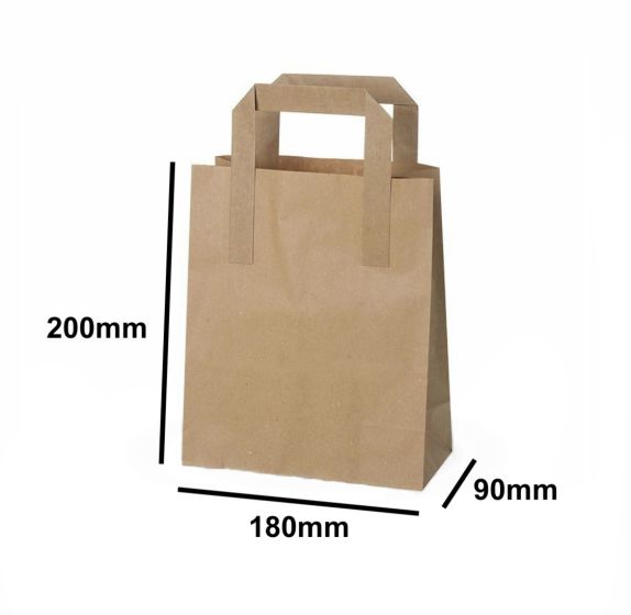 Kraft SOS Carrier Paper Bag (5 Sizes)