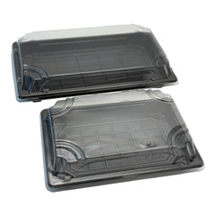 Black Sushi Container Base & Lid(2 Sizes)