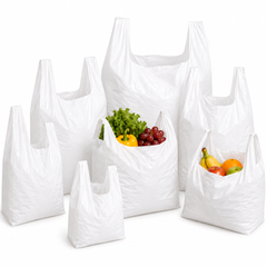 Plastic Vest Carrier Bags (5 Sizes)