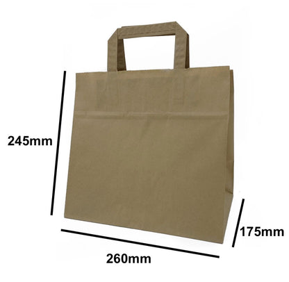 Kraft SOS Carrier Paper Bag (5 Sizes)