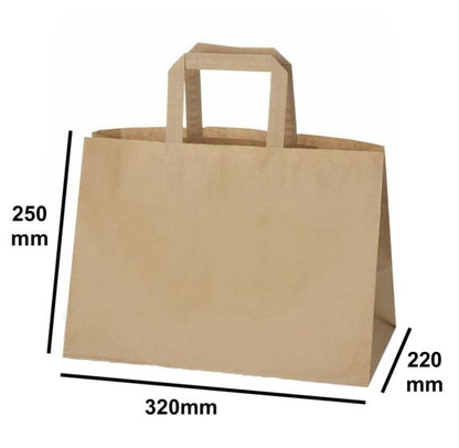 Kraft SOS Carrier Paper Bag (5 Sizes)