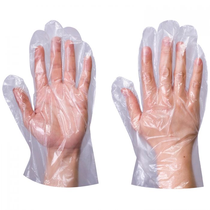 Clear Polythene Gloves (One Size)