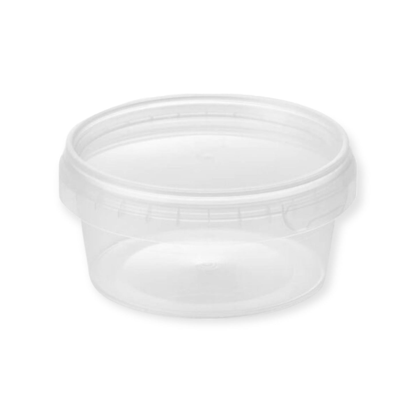 180ml Tamper-Proof Clear Round Containers & Lids