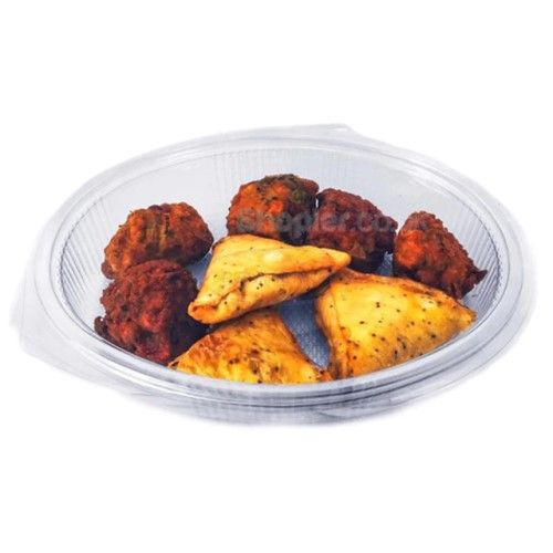 Somoplast [971] 1 Compartment Oval Clear Hinged Container