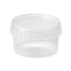 240ml Tamper-Proof Clear Round Containers & Lids
