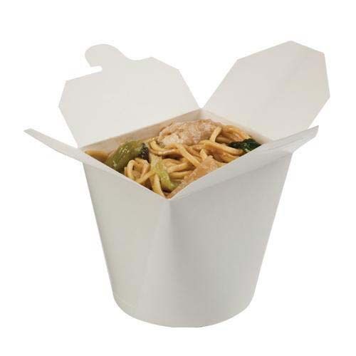26oz White Leakproof Noodle Box