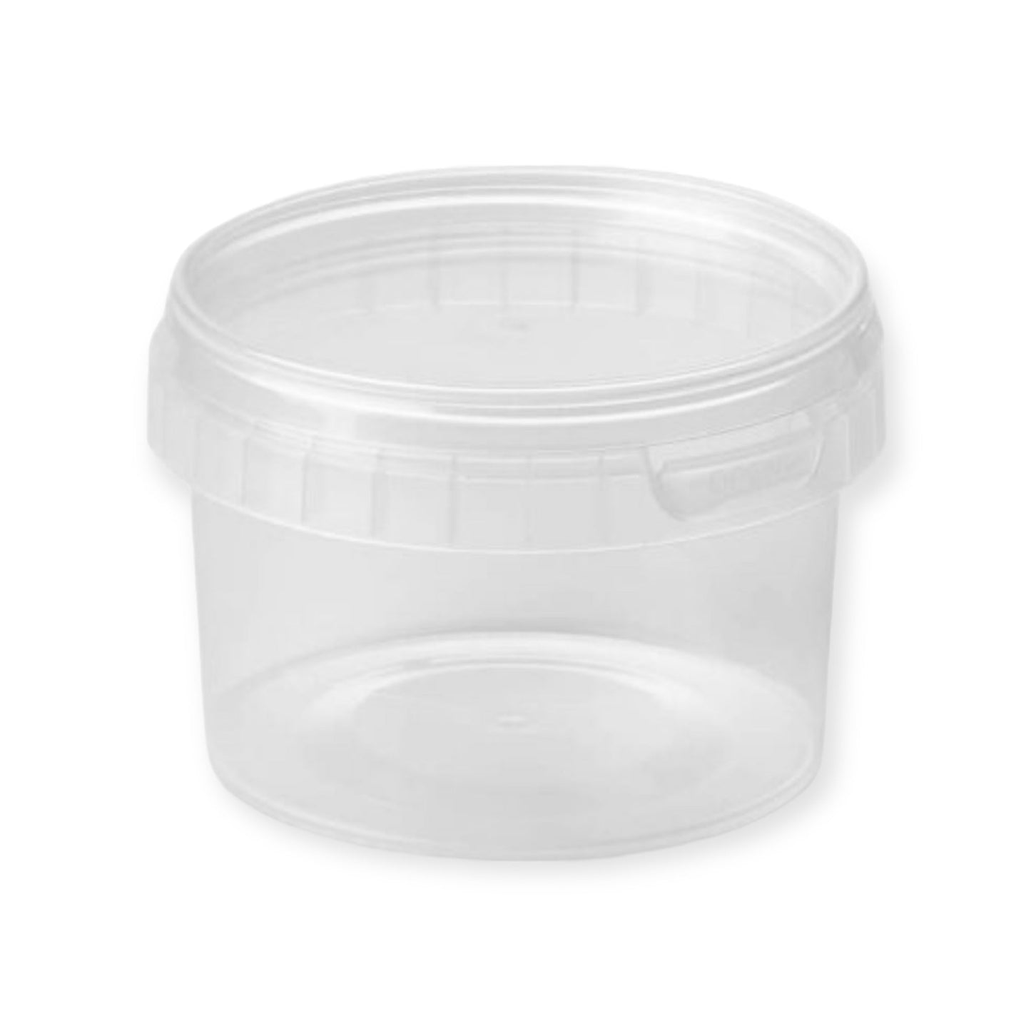 280ml Tamper-Proof Clear Round Containers & Lids