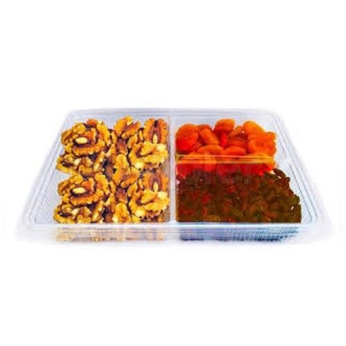 Somoplast [752] 3 Compartment Clear Hinged Container