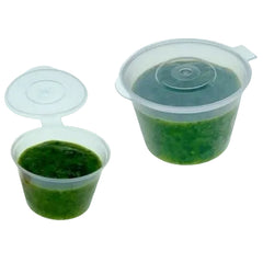 4oz Hinged Round Sauce Pot