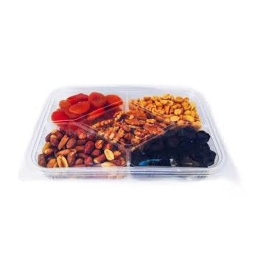 Somoplast [726] 5 Compartment Clear Hinged Container