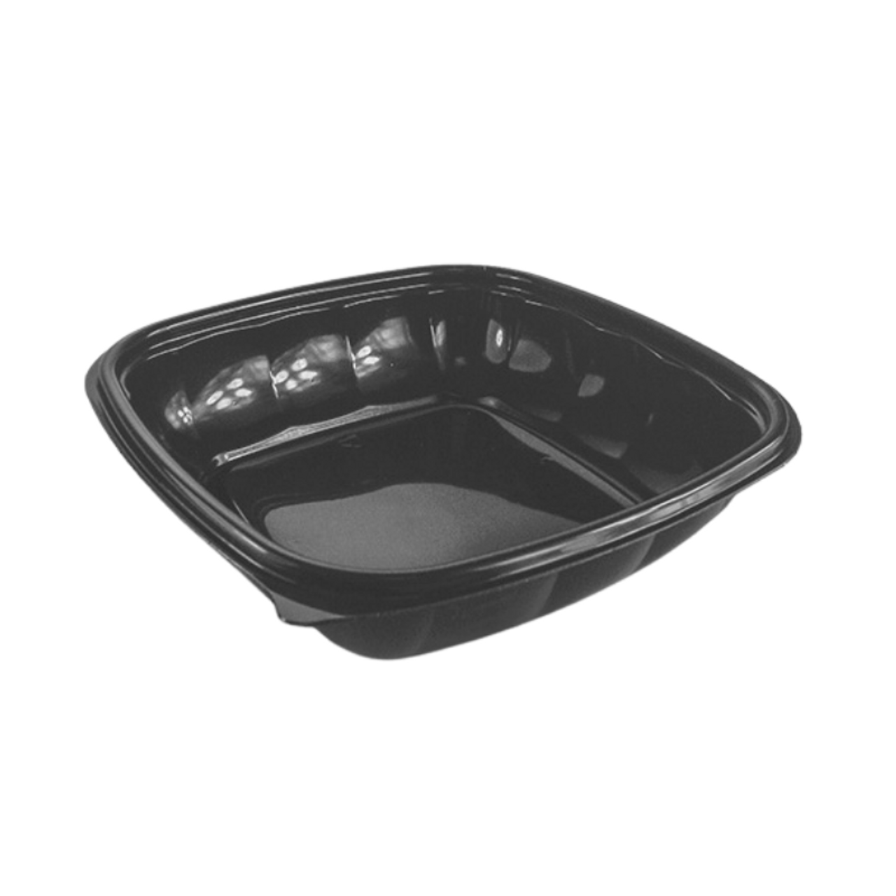 Somoplast [780] 500cc Square Black Microwavable Container (Base)