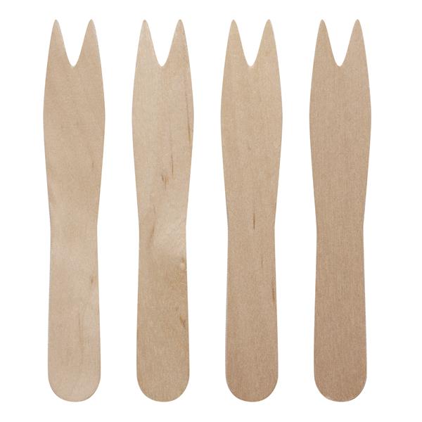 Birchwood Wooden Chip Forks
