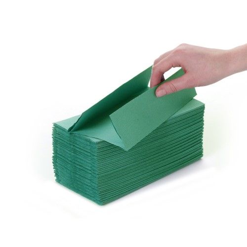 Green C-Fold 1ply Hand Towel